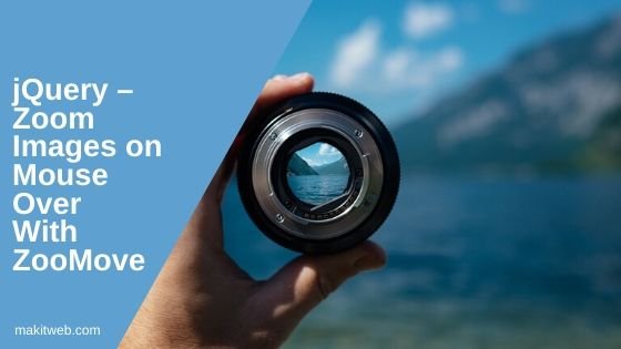 jQuery - Zoom images on mouse over with ZooMove