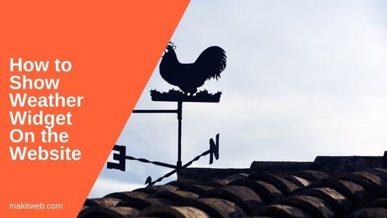How to show Weather widget on the Website