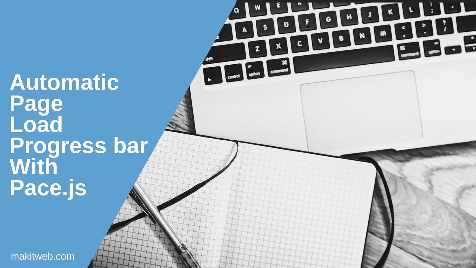 Automatic page load progress bar with Pace.js