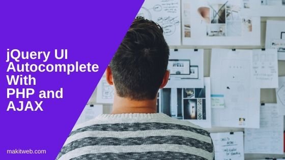 jQuery UI autocomplete with PHP and AJAX