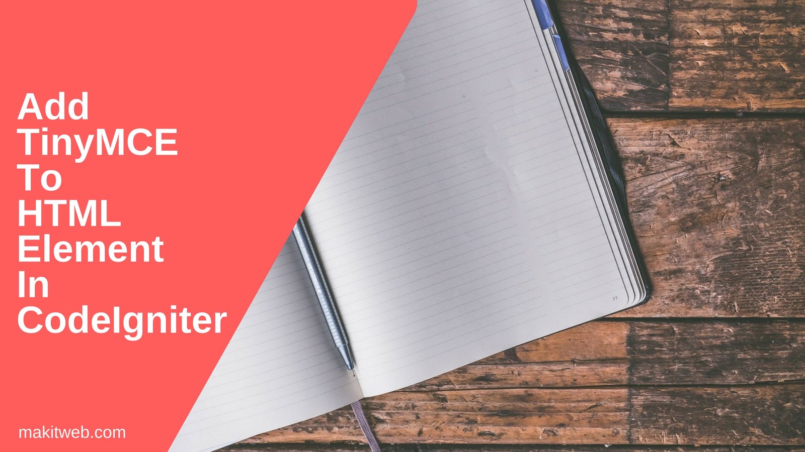 Add TinyMCE to HTML element in CodeIgniter